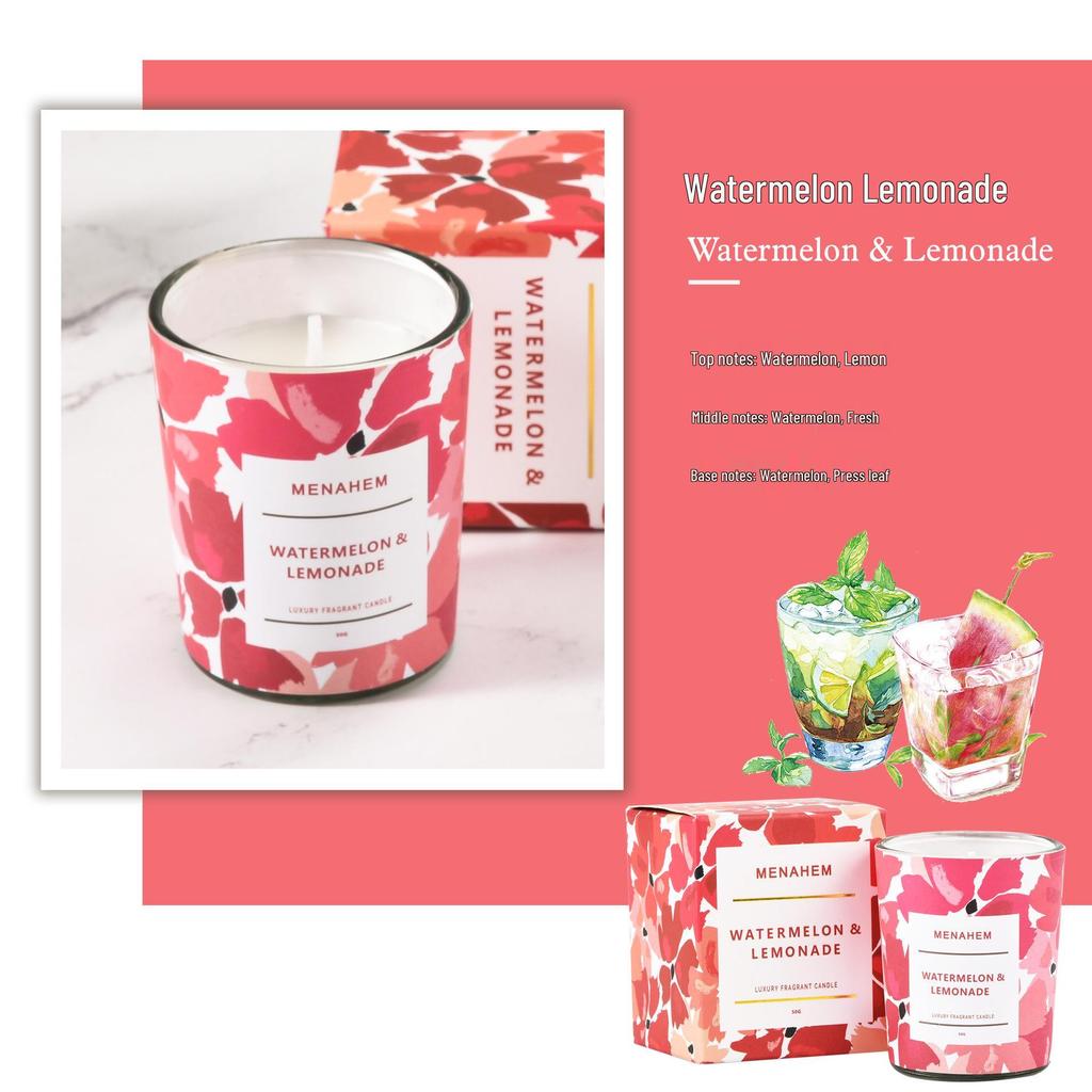 New Smokeless Soy Wax Aromatherapy Floral Scented Candles with Exquisite Packaging - Perfect Party Favors