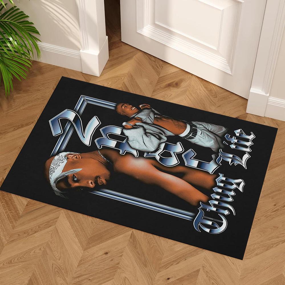 2pac Floor Rug Office Rug Suitable for Living Rooms Game Room Hallway Study room Antislip Carpet Office home decor