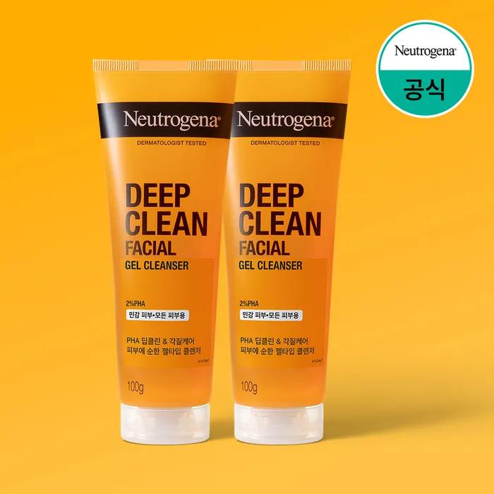(Упаковка из 2 шт.) Очищающее средство для лица Neutrogena 100 г_Очищающее средство для лица Neutrogena 100 г x 2