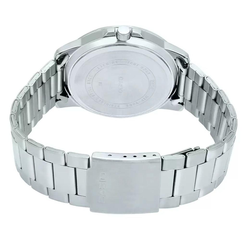 Аналоговые серебристые мужские часы, Silver Analog Men's Watch,  Casio