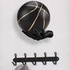 Wall Mount Football Ball Holder Easy To Install Multipurpose Hand-Shaped Basketball Football Volleyball Display Rack