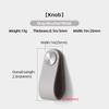 Oukali Custom Color High Quality Furniture Hardware Cabinet Drawer  Gift Box Leather Handles Pull