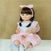 22'' 55 Cm New Design Reborn Doll Girl Toddler Full Silicone Body Washable Simulation Doll Cute Smile Raya Baby Doll Toys for Kids Child Holiday Gifts