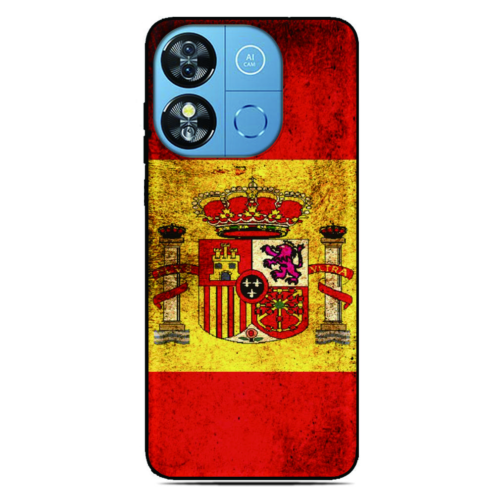 Spain Flag Phone Case For Blackview Wave 9C 8C 6C Shark 9 Color 8 Oscal C80 C70 C60 C30 C20 Pro Flat 2 1C 2C Tiger 13 12 Cover