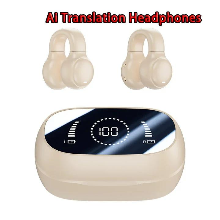 Беспроводные наушники M47 AI Translation с функцией Bluetooth 5.4, функцией шумоподавления и функцией перевода в реальном времени с помощью искусственного интеллекта