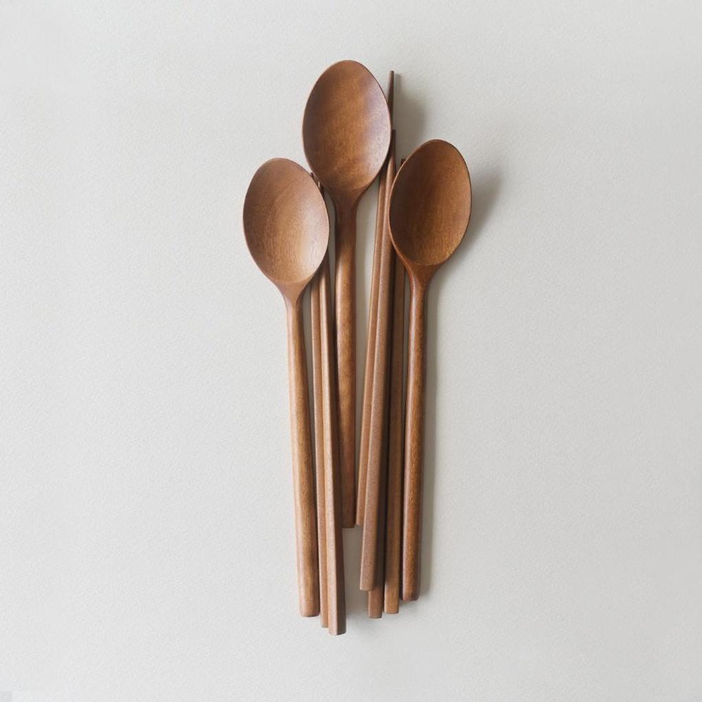 Romwood Rosewood Wooden Basic Spoon Set