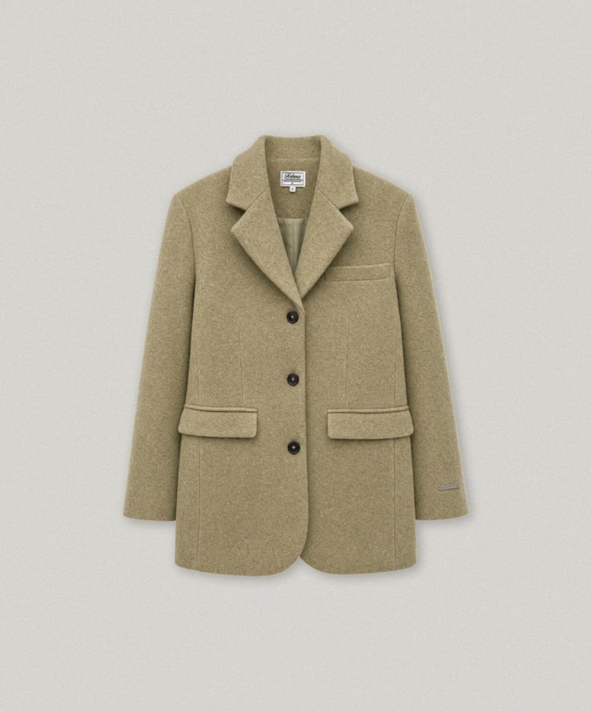 FOLNUA Laine Wool Single Jacket (Olive)