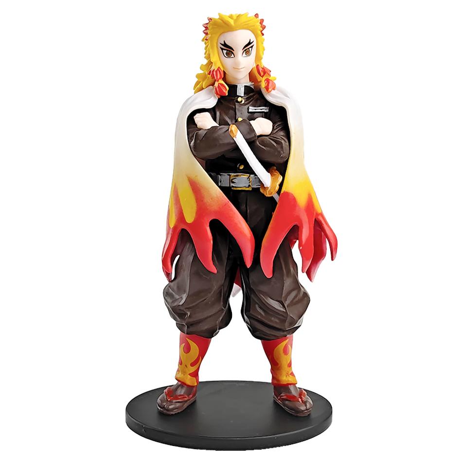 Аниме Фигурка Истребитель Демонов - Камадо Тандзиро с Агацума Дзэницу и Нэдзуко ПВХ Модель Игрушки Kimetsu No Yaiba Воины