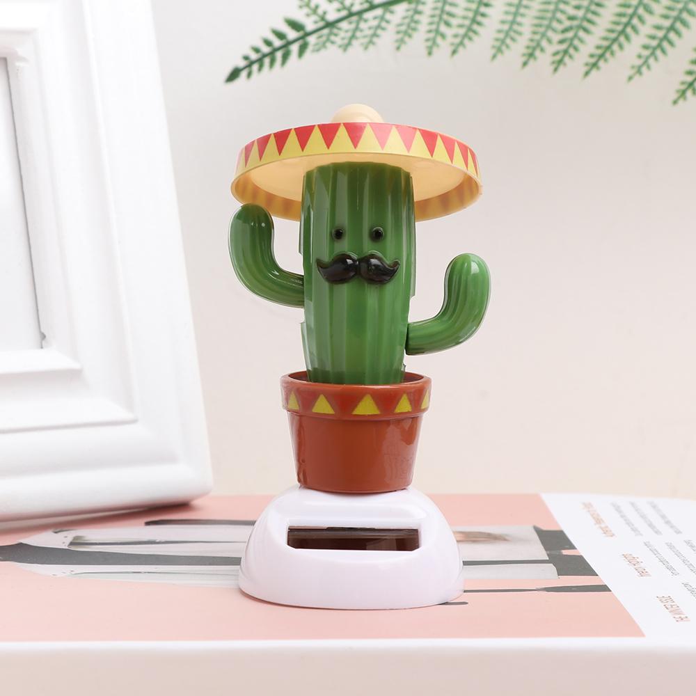 Cute Home Ornament Gift Flip Flaps Toy Solar Powered Swing Dancing Shaking Moving