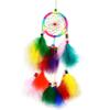 55cm White Dream Catcher Net with Feathers Handmade Wall Hanging Car Ornament Craft Home Decoration Decor Wind Chimes Dropship