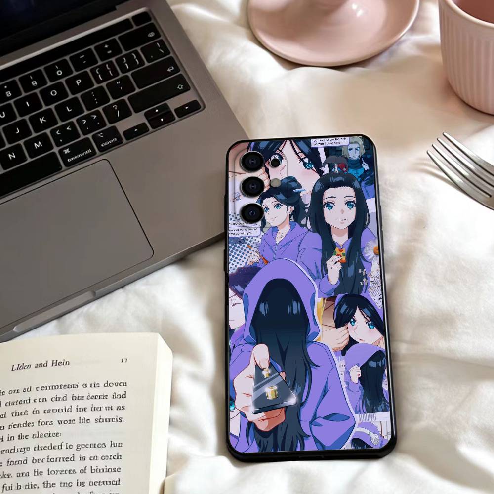 Аниме Z-ZENSHU Чехол для телефона Samsung S25,24,23,22,30,21,10,9,Ultra,Plus,Lite,FE,4,5 G Мягкий черный чехол