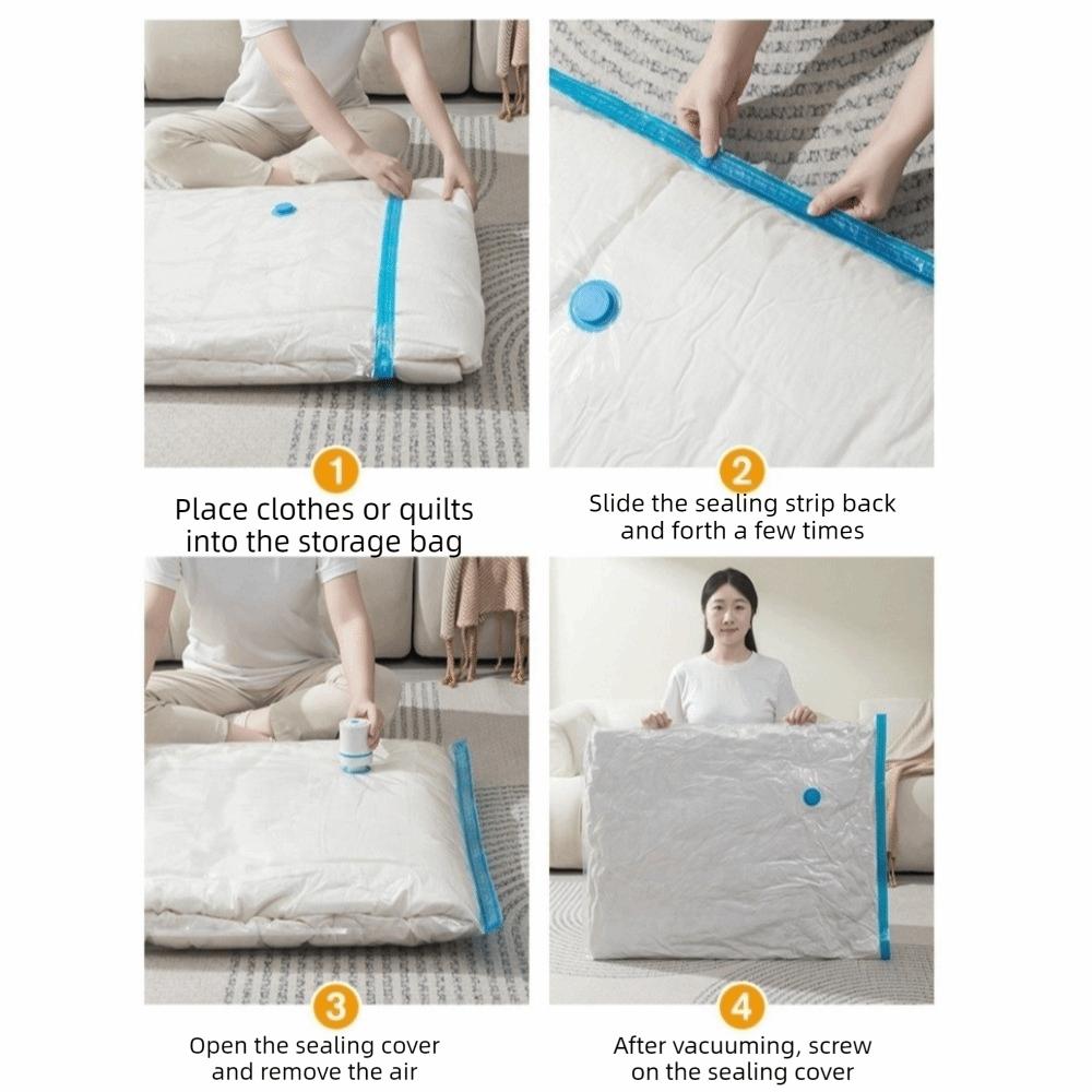 Transparent Vacuum Storage Bag Thickened Down Jacket Storage Bag Space Saver Bag  Moving House