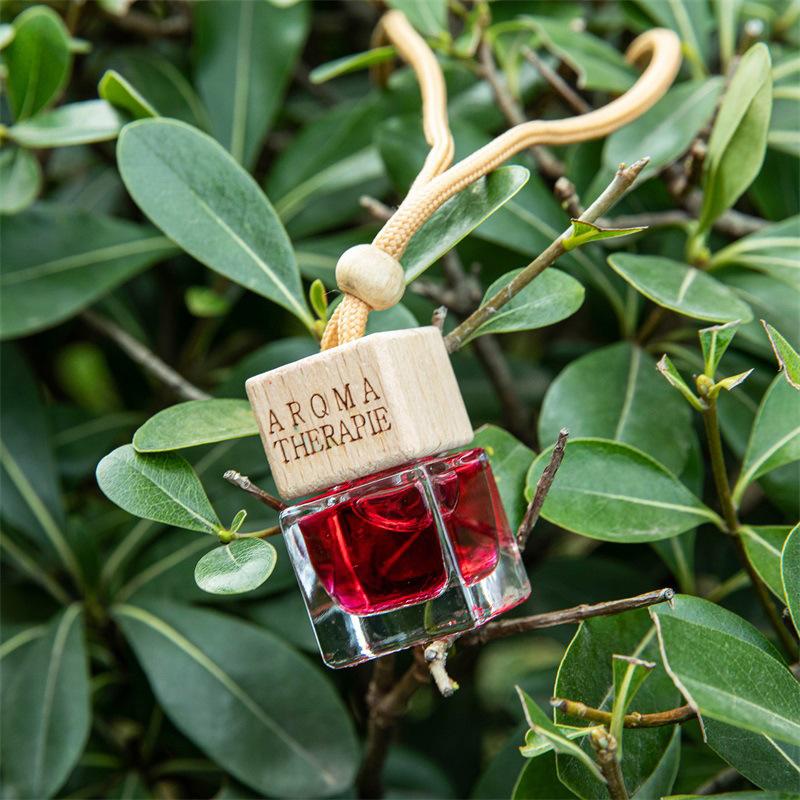 Маленький квадратный флакон, подвеска для ароматерапии в автомобиль, декоративный предмет для автомобильного парфюма, освежитель воздуха