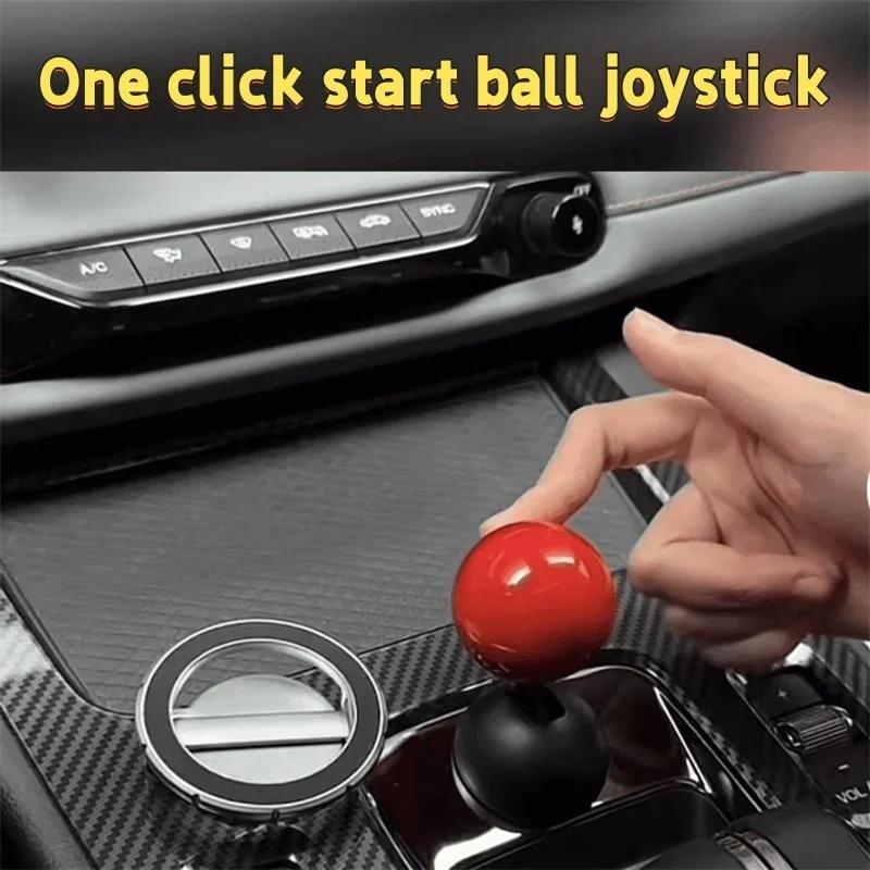 Новая кнопка запуска Push Start Кнопка автоматического зажигания Крышка автомобильной кнопки одним нажатием Коромысло двигателя автомобиля Push Start Stop Рычаг