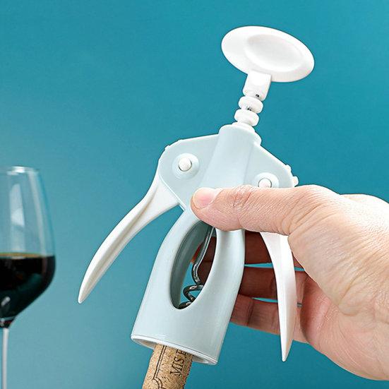 Открывалка для бутылок, удобная ручка, Нескользящая многоразовая ручная спиральная конструкция, открывалка для вина, средство для удаления винных пробок, товары для дома