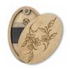 Magnetic Feature Wooden Magnetic Needle Box Turmeric Color Portable Storage Box  Craft Storage