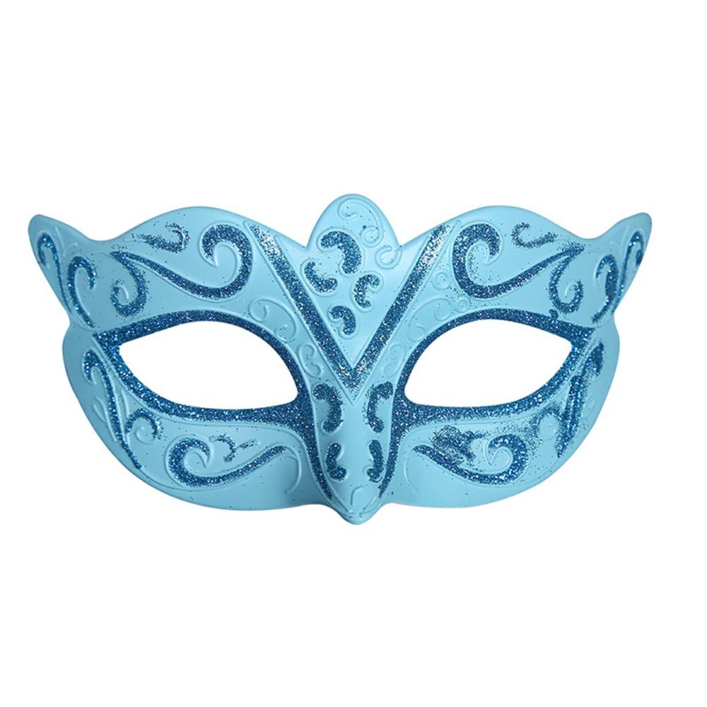 Plastic Halloween Masks Party Cosplay Props Venice Mask Personality Glitter Mask Women