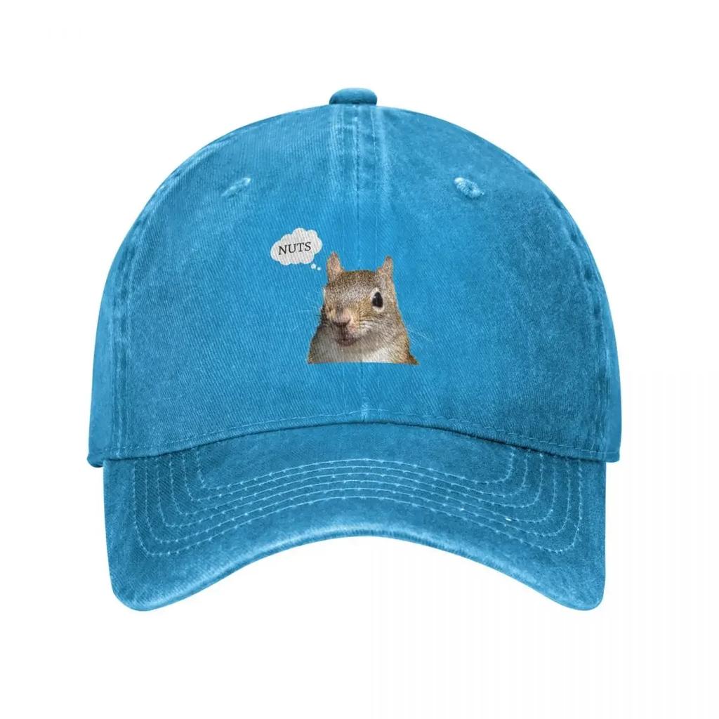 Squirrel says Nuts Baseball Cap Beach Bag dad hat birthday Golf Wear Unisexs Caps Womens