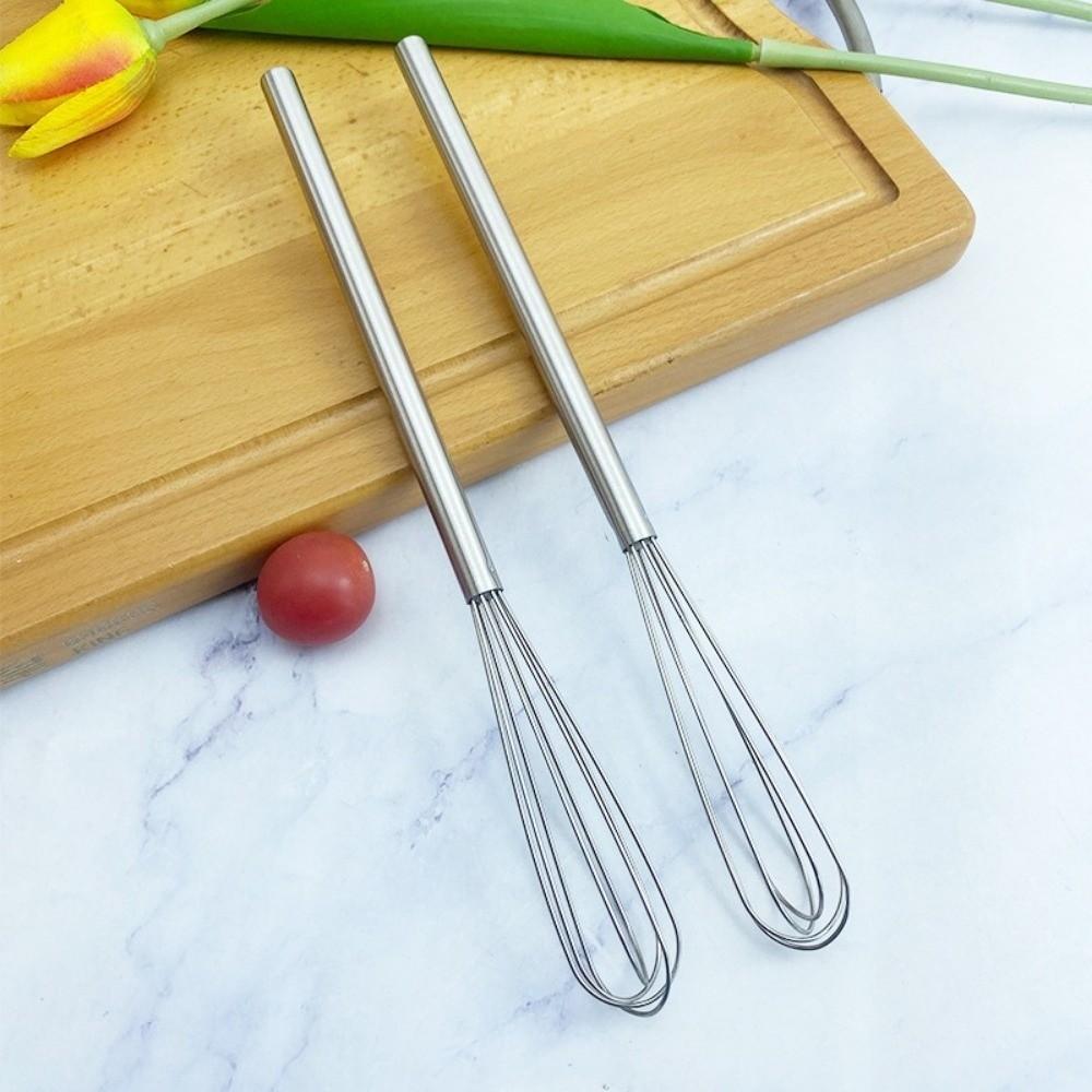 Handheld Stainless Steel Wire Whisk Manual Operation Egg Mixer Practical Egg Beater Mixing Tools