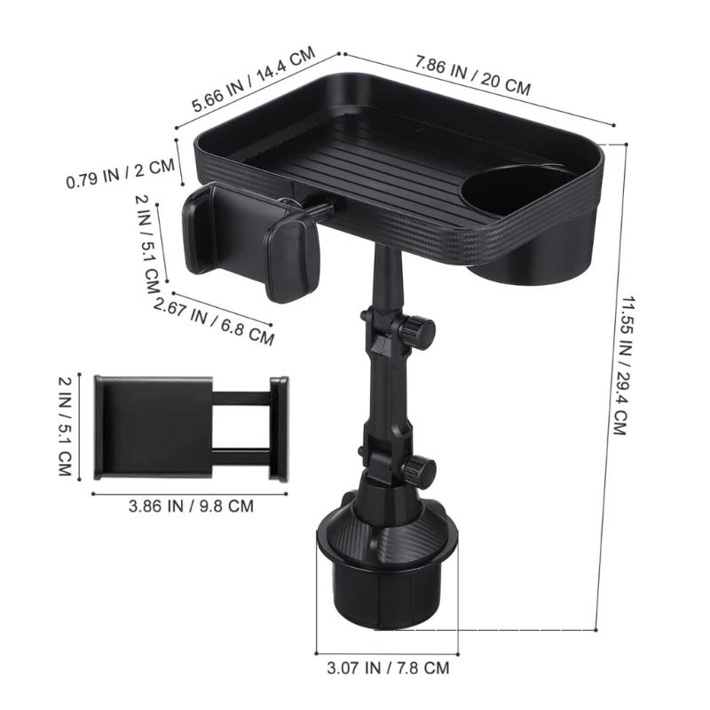 31BC Multipurpose Automobile Center Console Tray Car Center Console Tray Offering Storage for Beverages