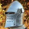 Medieval Detachable Visor Barbut - 18 Gauge Steel for Cosplay LARP/Reenactment