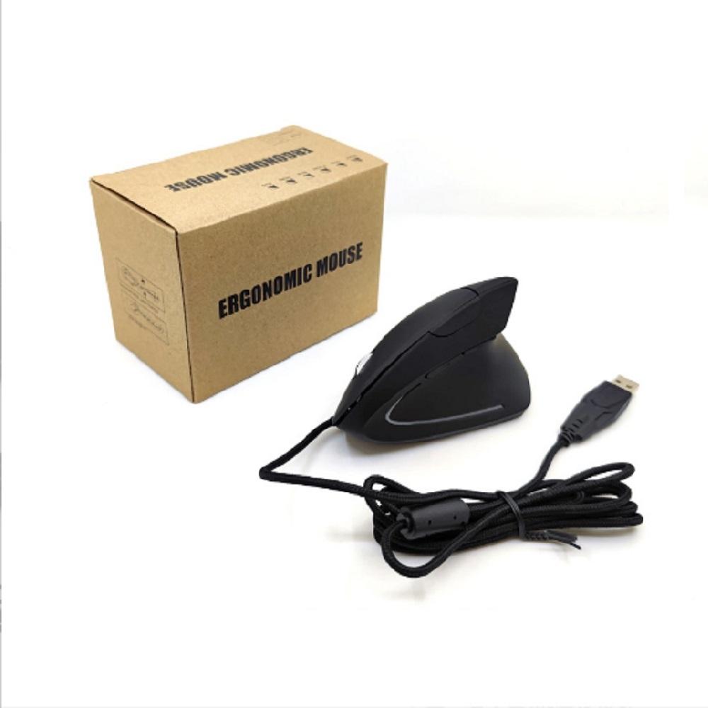 1 x USB Проводная Эргономичная Вертикальная Игровая Мышь Регулируемая DPI Проводная 5-кнопочная Мышь