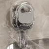 Transparent Suction Cup Shower Rack Wall Mounted Shower Rack Kitchen Storage Basket  for Home