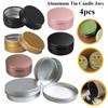 4pcs New for Cream Balm Metal Box Tea Cans Refillable Bottles Cosmetic Container Aluminum Tin Jar