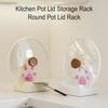 Pot Lid Stand Tableware Storage Rack Cat Palm Shaped Multipurpose Spoon Spatula Holder Kitchen Organizer Decor
