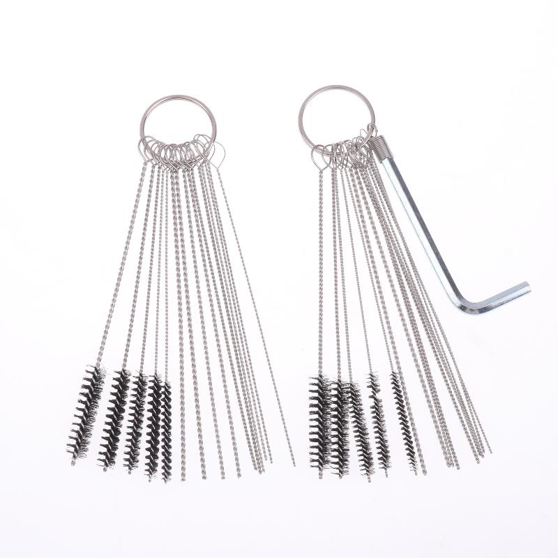 1 Set Cleaner Tool Carburetor Carbon Dirt Jet Remove Cleaning Needles Brushes For Automobile Motorcycle Atv Welder Carb Chainsaw