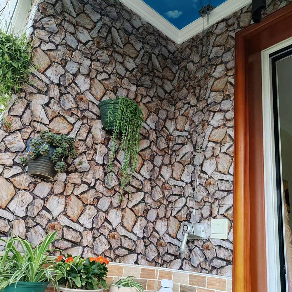 Мультиколор 3D Наклейка на стену под кирпич Водонепроницаемая Маслостойкая DIY Наклейка на фоновую стену Утолщенная Обновляющая Наклейка на стену под плитку