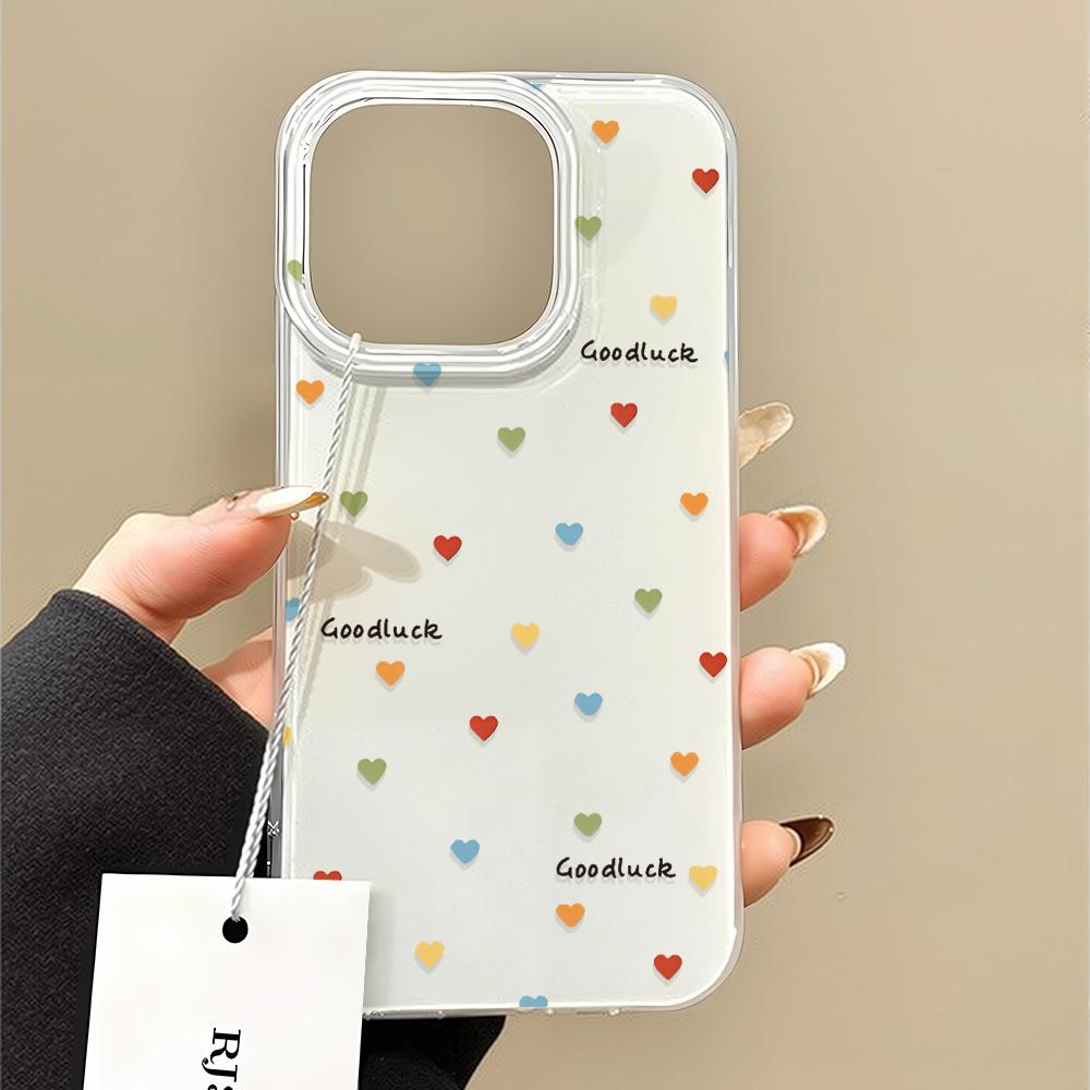 Painted Phone Case for iPhone 12 13 15 16 iPhone 16 12 13 14 15 Pro 14 15 16 Pro Max Coverage Shockproof Anti-Fingerprint Fresh Style Protective Case