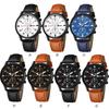 Новые повседневные роскошные мужские деловые часы GENEVA Man Sport Bracelet Quartz Wristwatch Leather Band Black Leather Fashion