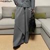Men Wrap High Elastic Waist Casual Loose Suit Pants Long Trousers