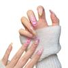 Women Bohemian‑Style Press‑On Nails Handcrafted 3D Floral French Premium False Nail Tips