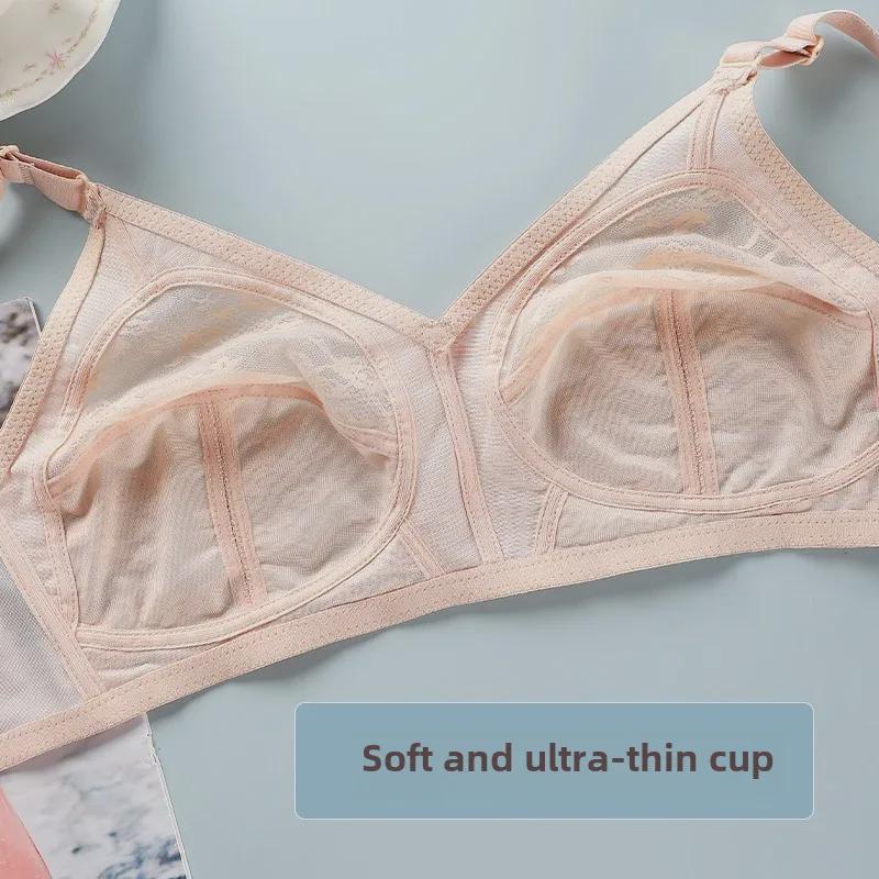 Кружевной бюстгальтер с полной чашкой большого размера - ультратонкий, сексуальный, без косточек, дышащий и прозрачный