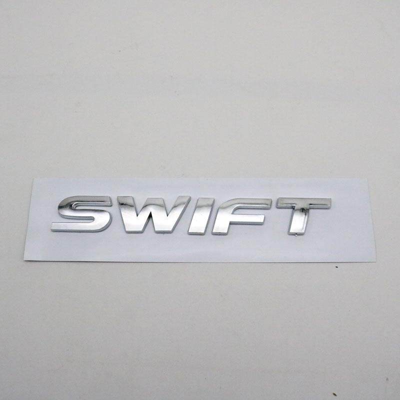 1 шт. Для Suzuki Swift эмблема логотип автомобиля наклейка 3D буква слово задний багажник ABS пластик хром серебристый табличка авто значок наклейка