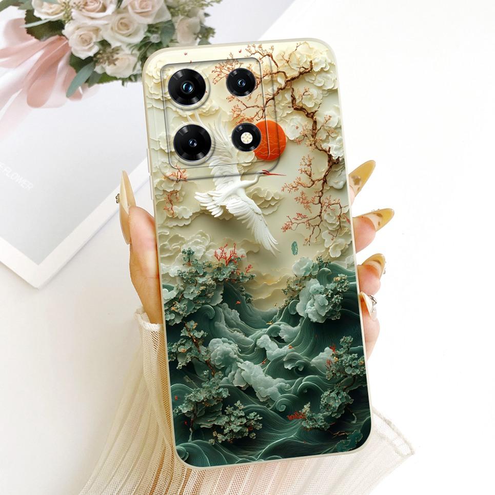 For Infinix Note 30 Pro 30i Note30 30VIP Phone Case Bow Pattern Flower Butterfly Girly Back Cover Silicone Soft Casing