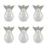Four Cart Cute Handmade Glass Champagne Angel Bells (Set of 6)