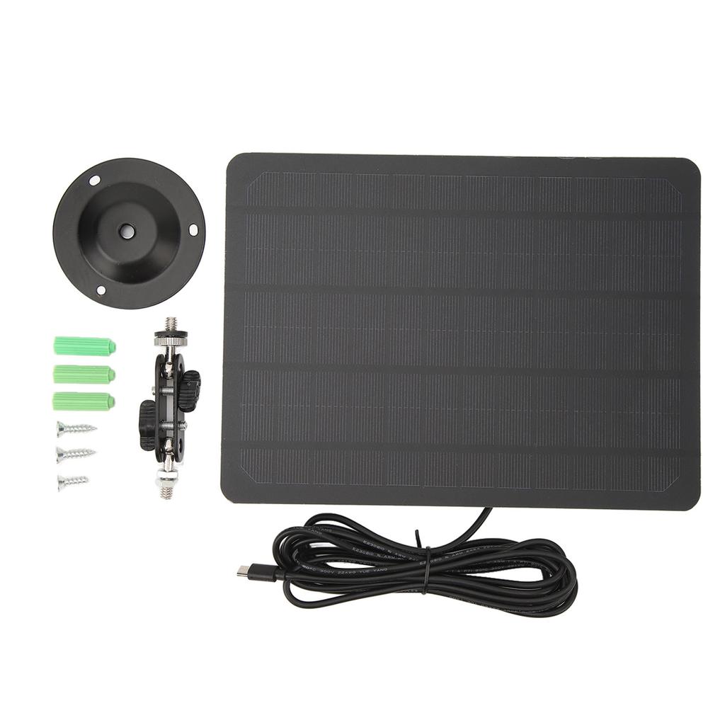 RV Solar Panel Mono High Effcient Solar Battery Charger Panel with Bracket 3 Meters Charging Cable