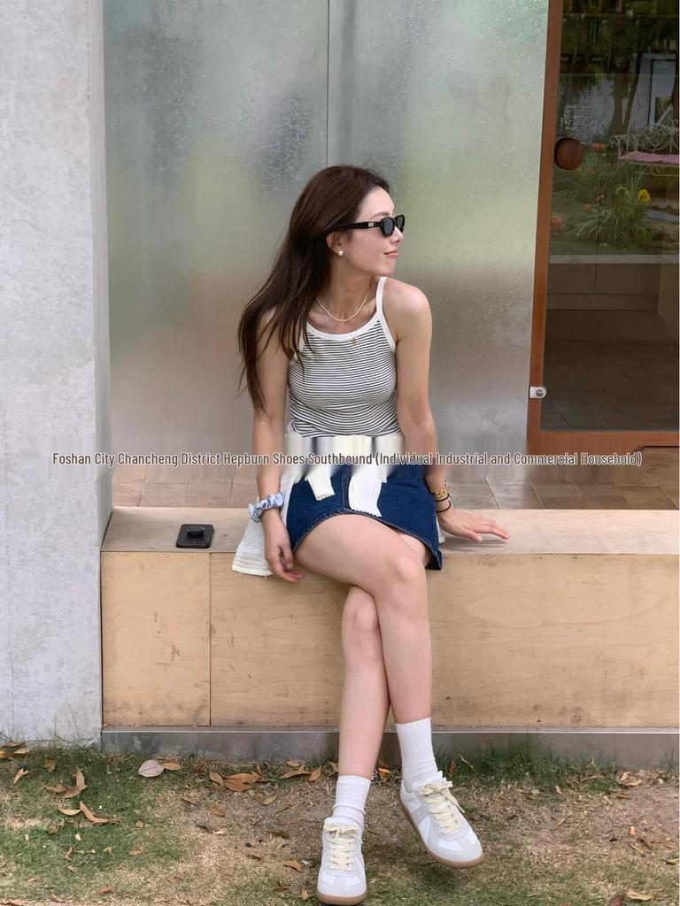 Maison Margiela MM6 Классические ретро белые кожаные кроссовки