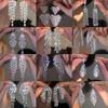 Роскошные серьги-пусеты с бриллиантами 'Серебряная игла' - Изысканный нишевый модный дизайн