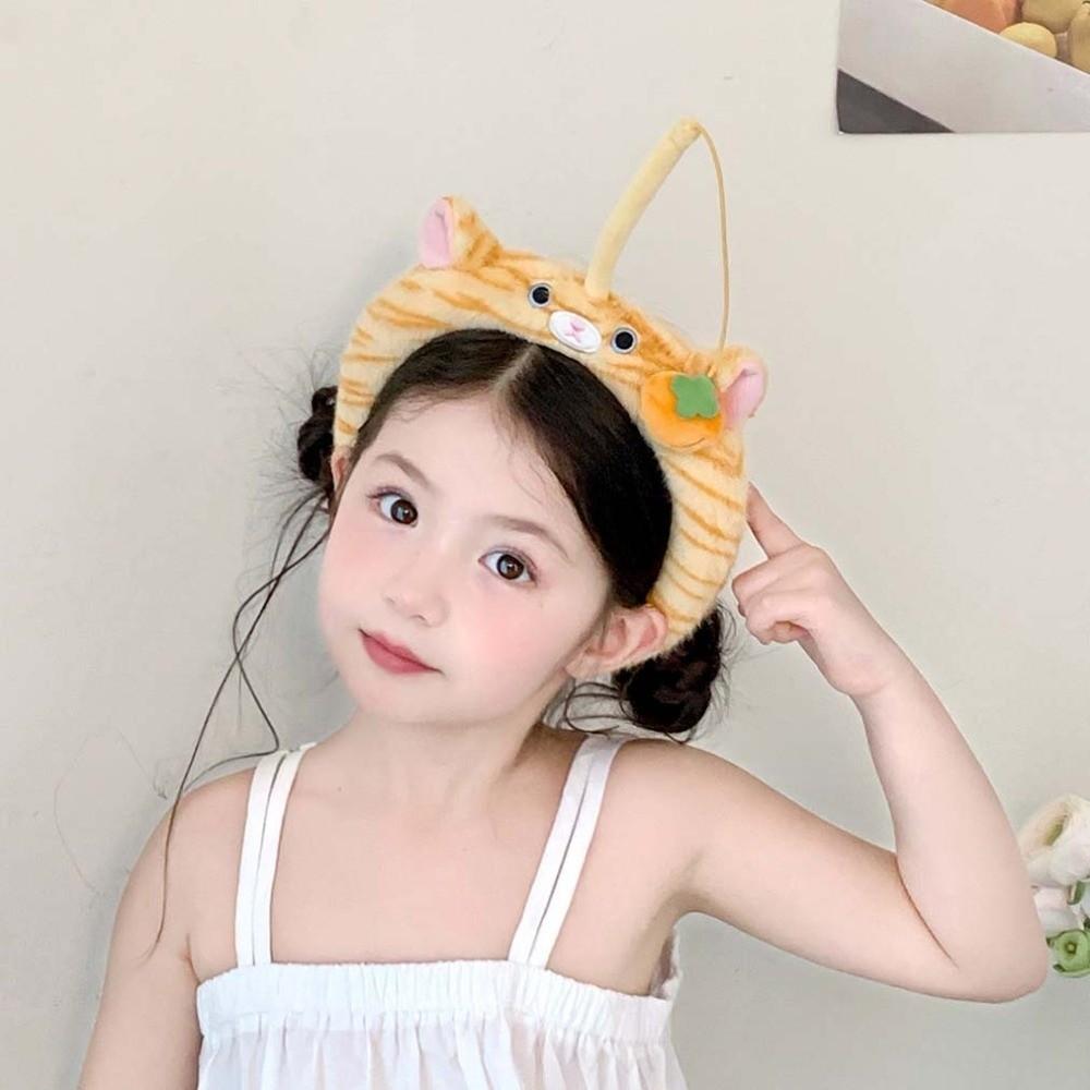 Panda Cat Fishing Plush Headband Hair Accessories Girls Cartoon Hairband for Gift