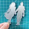 2pcs Family Members Metal Cutting Dies Stencil for DIY Scrapbooking Photo Album Embossing Paper Cards Crafts Diecuts