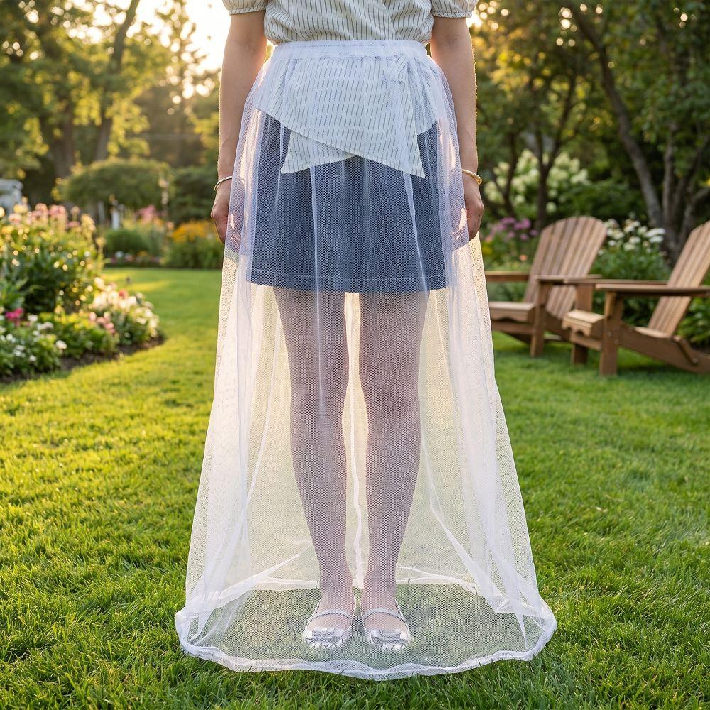 Bee Repellent Women's Net Dress Anti-Bug Net Mosquito Repellent Cover Summer Wear