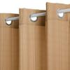 Voilage "Noa" motif rayures plissées tamisant 140 x 240 cm Atmosphera - Beige -