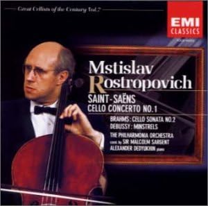 CD РОСТРОПОВИЧ МСТИСЛАВ СЕН-САНС Сен-Санс Концерт для виолончели №. 1  TOCE55252  2001 Япония ОбиКлассический Б/У