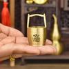 Чистая латунь Золотое украшение: Маленький медный кувшин и Сокровищница для декора гостиной или офиса