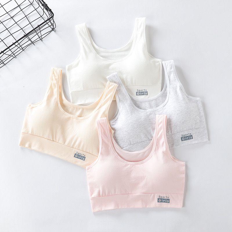 Детские бюстгальтеры, подростковые тренировочные бюстгальтеры, нижнее белье для молодых девушек, жилет, мягкий бюстгальтер, спортивные бюстгальтеры для подростков 8-16 лет