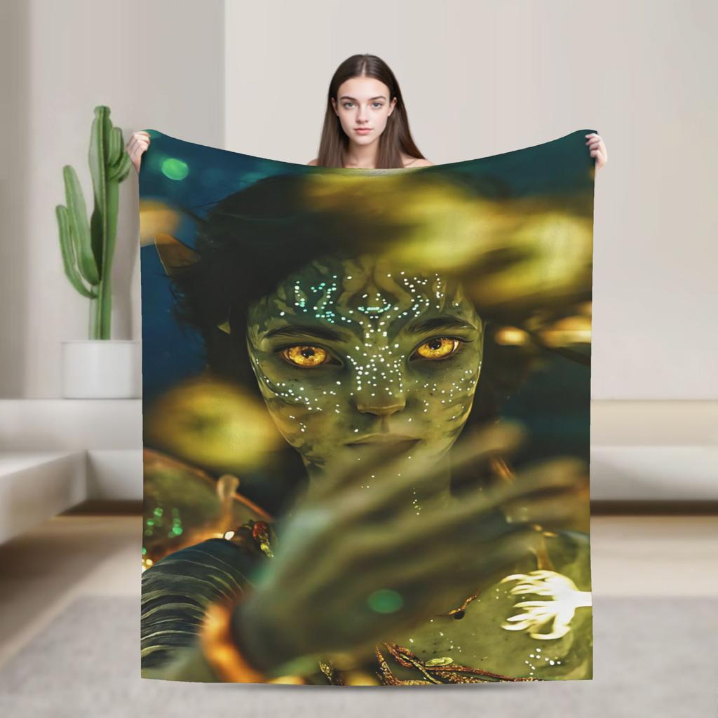 Cartoon Avatar Movie Blanket Fleece Summer Air Conditioning  Multi-function Lightweight Throw Blanket for Bed Car Quilt